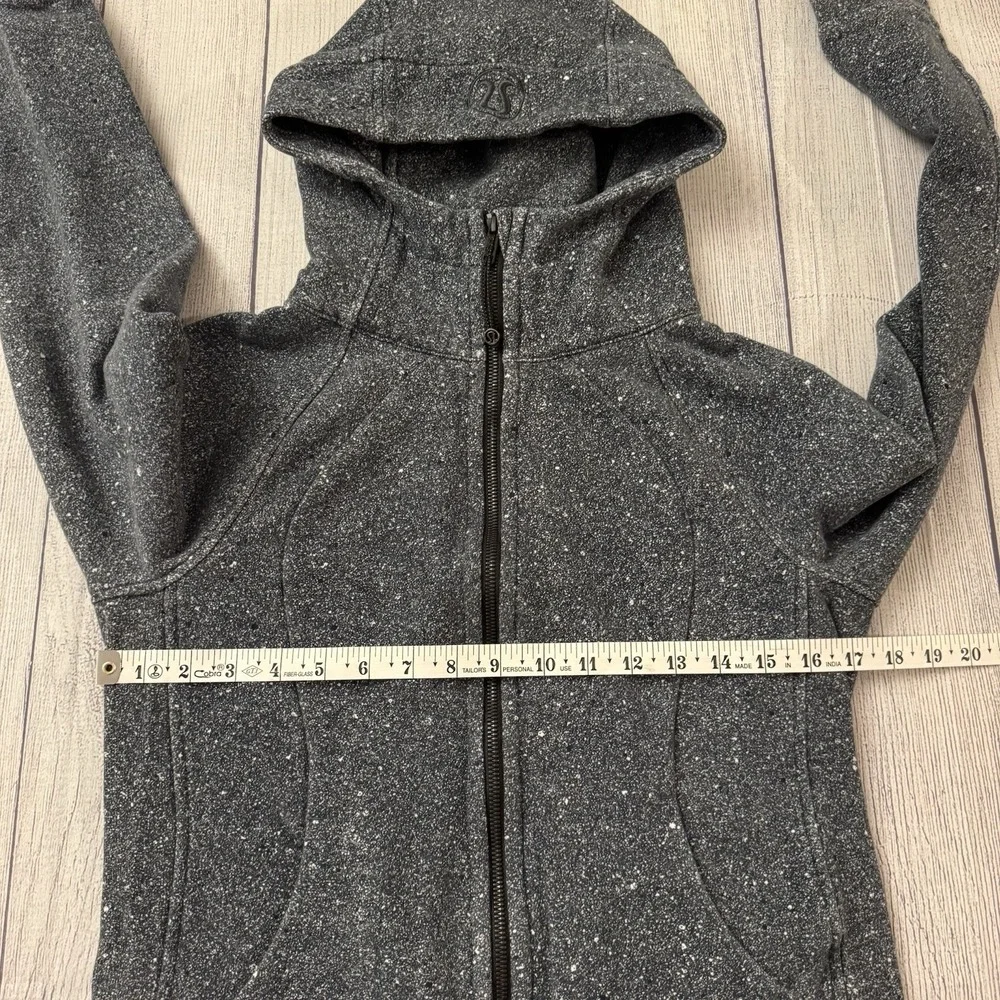 Lululemon Womens Scuba‎ Hoodie Light Fleece Luminesce Splatter Size 8